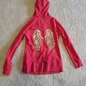 VS Angel Wing Zip Up Hoodie